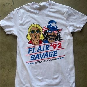 Rick Flair & Randy Savage vintage t shirt